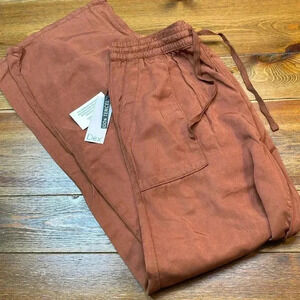 Dex | Annie Wide Leg Pants | Tencel - Cinnamon | Women’s Medium